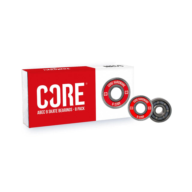 CORE ABEC 9 Skate Bearings Pack of 8 I Skate Board Bearings