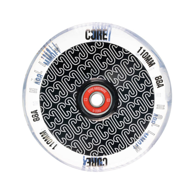 CORE Hollow Stunt Scooter Wheel Repeat 110mm - Clear/Black 5060719852647