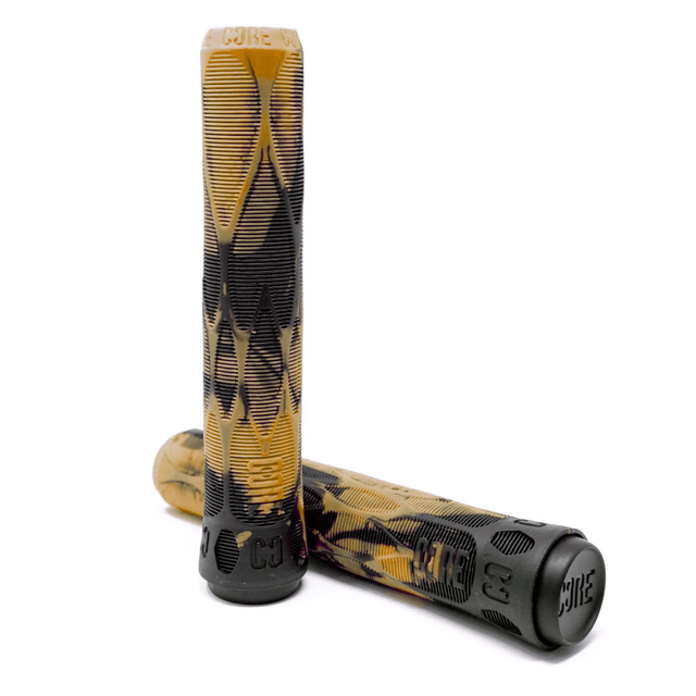 CORE Pro Scooter Handlebar Grips Soft 170mm Bark (Black/Gum) I Scooter Grips