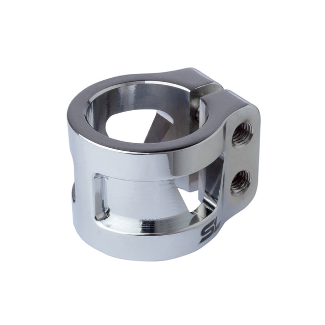 Core SL Double Bolt Scooter Clamp Chrome I Scooter Clamps