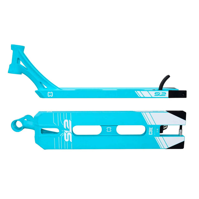 CORE SL2 Stunt Scooter Deck Blue I Scooter Deck Side Front
