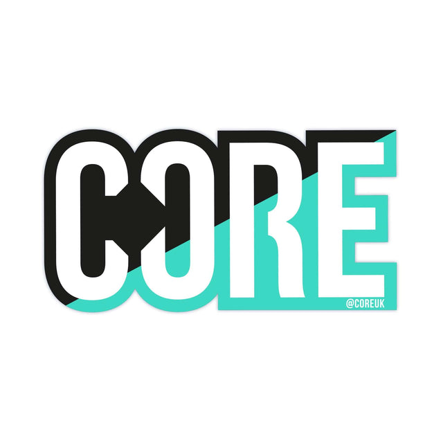 CORE Sticker Classic 8cm - Teal/Black 5056421915794